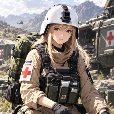 Elena — Sergeant Major, Field Medic